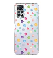 PrintiFy Xiaomi Redmi  Note 11S ile Uyumlu 1mm Slim Fit Water Color 6 Baskılı Şeffaf  Kılıf