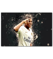 Cakatablo Kylian Mbappe Beyaz Formalı Görseli MDF Tablo