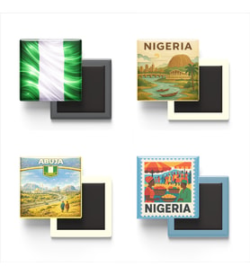 Buzdolap Magnetleri - Nijerya Abuja - Nigeria - 4'lü Set Magneti