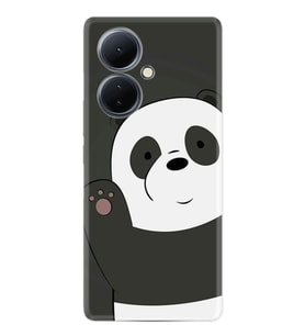 Vivo V29 Lite Kılıf Silikon Desen Özel Seri Hello Panda 1709