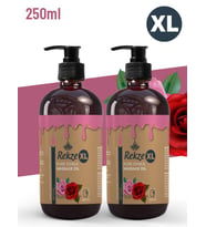 Rekze 2 Adet Büyük Boy Gül Aromalı Vücut Aromaterapi Erotik Masaj Yağı 250 M