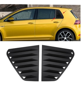 Volkswagen Golf 7 - 7.5 Kelebek Cam Kaplama Vizörü Parlak Siyah