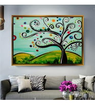 Altın Çerçeveli dekoratif tablo l1504 (Gold)
