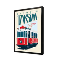 Tramvay Çerçeveli Mdf Tablo