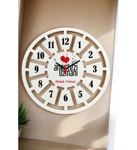Anestezi Uzmanı Duvar Saati 40cm (Beyaz)