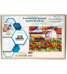 Artebella 35x50 Numaralı Kompozit Tuval Boyama Manzara  ANTB0008