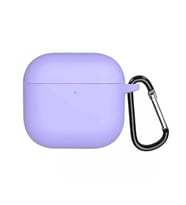 Microsonic AirPods 4 Kılıf Askılı Mat Silikon Lila (Lila)