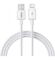Lexroo Crystal USB-A to Lightning Hızlı Şarj Kablosu 2.4A, 1m, iPhone ve iPad Uyumlu