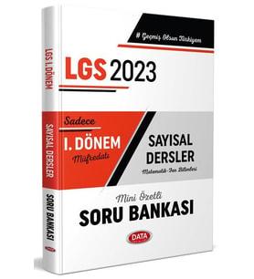 Data Yayınları 8.Sınıf Lgs 1.Dönem Sayısal Soru Bankası