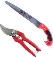 Bağ Budama Makası ve Dal Testeresi, 30 cm, 2'li Set, 1. Sınıf Çelik