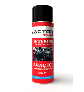 Factor360 Otomobil Araç İçi Temizleme Köpüğü Aerosol 500 ML