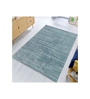 Rovigo Home Dijital Baskı Yıkanabilir Kaymaz Taban Salon Halısı RVG0632 (Mavi)