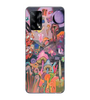 Oppo A74 Uyumlu Aesthetic Desenli Şeffaf Telefon Kılıfı