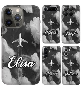 iPhone 7 8 SE 11 12 13 14 15 16 16E 17E Pro Max Plus Air Mini Kılıf YeniSeri Kişiye Özel İsim Yazılı Silikon Kapak