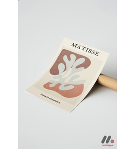 Matisse Papiers Decoupes, Çerçevesiz Yüksek Kalite Duvar Afişi - Modern Ev Dekorasyonu