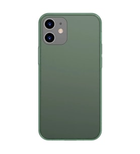 Baseus Frosted Glass iPhone 12 -12 Pro 6.1inch Shockproof Koruyucu Kılıf-(5775) — Renk: Yeşil