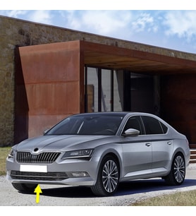 Skoda Superb 2015-2019 Ön Tampon Alt Orta Plastik Rüzgarlık 3V0807061