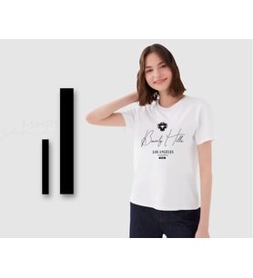 BK Gift Beverly Hills Tasarımlı Kadın Beyaz T-shirt, Arkadaşa Hediye, Doğum Günü Hediyesi, Trend Tişört, Sevgili Hediyesi-1