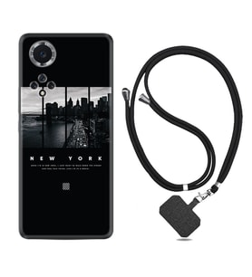 Huawei Nova Y70 Y90 Nova 9 SE  Kılıf Boyun Askılı Silikon New York 1612