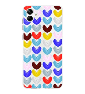 PrintiFy Samsung Galaxy A04 ile Uyumlu 1mm Slim Fit Water Color 1 Baskılı Şeffaf  Kılıf