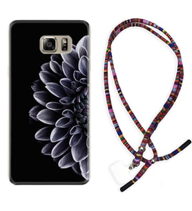 Samsung S7 Edge S20 Fe Plus Ultra S21 S22 Kılıf Boyun Asklı Rasta Silikon Çiçekler 1639