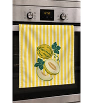 Valerine Life El Kurulama Havlusu 30x50cm Mutfak, Fırın için Pamuklu Emici Kavun Mevsimi