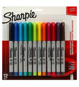Sharpie Set Permanent Ultra Fine Uç 12 Li Fine Uçlu Keçeli Markör Kalem
