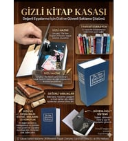 Premıum Boy Kitap Görünümlü Gizli Kasa
