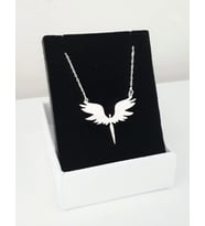 ANGEL MICHEAL KOLYE - Gümüş Kolye - Altın Charm Kolye - Gümüş Melek Kolye