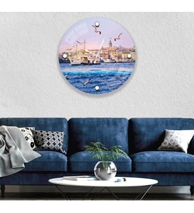 İstanbul Cam Saat - 60 cm