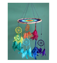 Periboia Rüya Kapanı Dream Catcher Model 6  (Karışık)