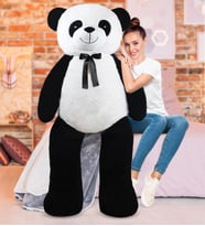 MAVİMSİ Papyonlu Panda (%100 YERLİ (Siyah - Beyaz)