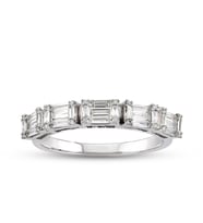 0.39 Ct Baget Pırlanta Yüzük B1 (Çok Renkli)
