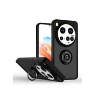 Newface Xiaomi Mi 15 Ultra Kılıf Montreal Yüzüklü Silikon Kapak - Siyah
