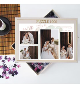 Çoklu Fotoğraflı Kişiye Özel 1000 Parça Puzzle