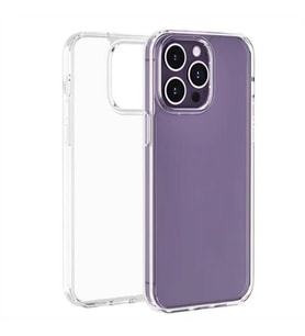 Coverzone iPhone 15 Pro ile uyumlu K?l?f Z-Droga Kapak ?effaf P�r�zs�z Y�zey Kamera �?k?nt?l? Koruma iPhone 15 Pro i�in ?effaf Sert K?l?f