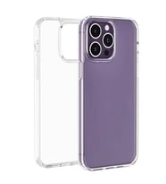 Coverzone iPhone 15 Pro ile uyumlu K?l?f Z-Droga Kapak ?effaf P�r�zs�z Y�zey Kamera �?k?nt?l? Koruma iPhone 15 Pro i�in ?effaf Sert K?l?f