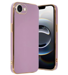 iPhone 16E Kılıf Volet Silikon - Mor