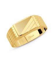 Erkek Çizgili Altın Yüzük (Gold)