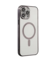 Apple İphone 14 Pro Kılıf Magneticsafe Lazer Silikon - Siyah