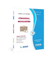 Egem Eğitim Yayınları AÖF 1. Sınıf Finansal Muhasebe Bahar Dönemi 2. Yarıyıl Konu Anlatımlı Soru Bankası (Çok Renkli)
