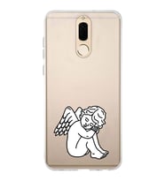 Huawei Mate 10 Lite Uyumlu Baskılı Yumuşak Silikon Şeffaf Telefon Kılıfı
