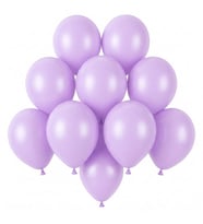 Lila Renk Lateks Pastel Balon (13 cm) - 10 Adet