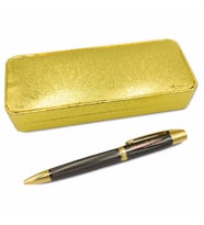 Kişiye Özel Gold Kutu Metal Tükenmez Kalem Seti