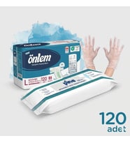ÖNLEM BEL BANTLI LARGE 120 ADET MENDİL VE ELDİVEN HEDİYELİ