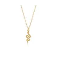 Yılan Snake Paslanmaz Çelik Gold Kolye (Gümüş)