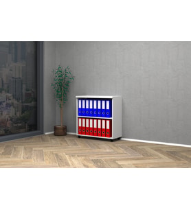 Vena Raflı Ofis Dosya Dolabı 80x35x81 (Beyaz)