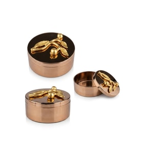LEAF ROSE GOLD DEKORATİF KUTU