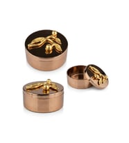 LEAF ROSE GOLD DEKORATİF KUTU