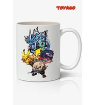 Pokemon & İblis Keser Demon Slayer Karakterler Anime Beyaz Kupa Bardak Sevgiliye Arkadaşa Hediye